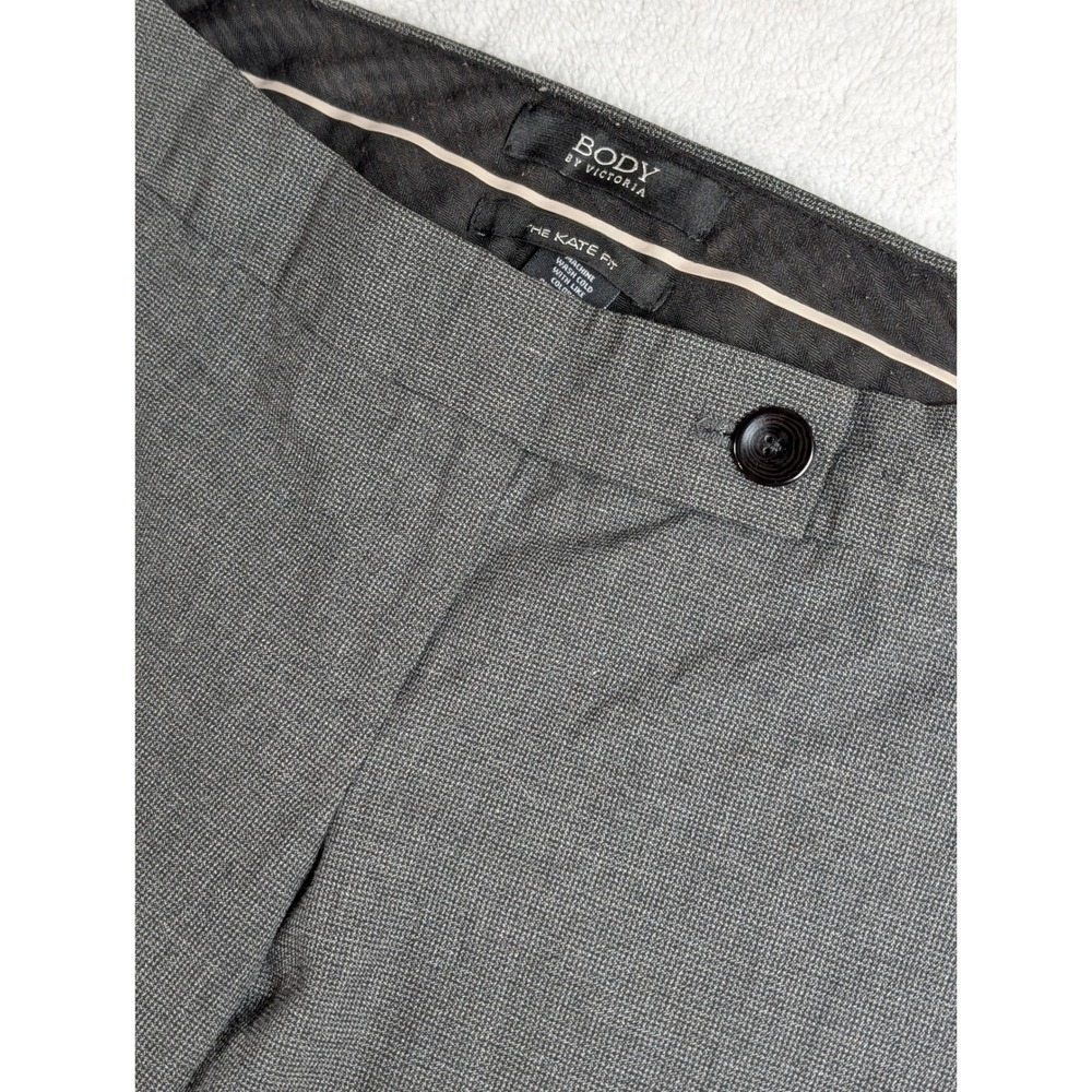 Body By Victoria The Kate Fit Grey Flare Leg Dress Pants Trousers Office Work 8T